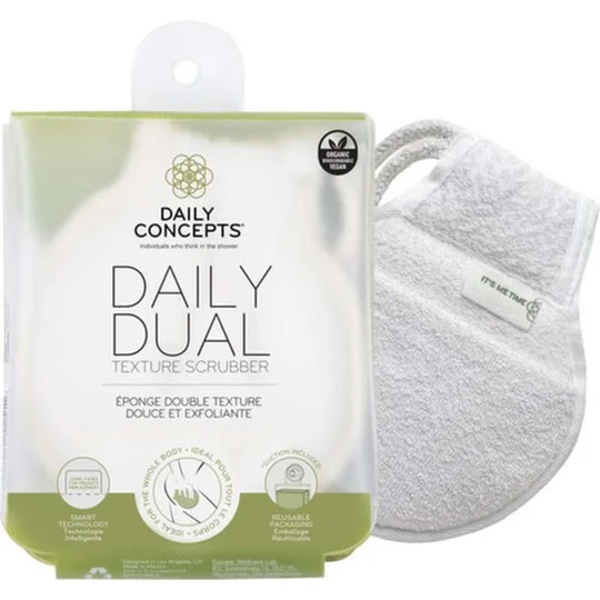 Eponge Double Texture Douce & Exfoliante