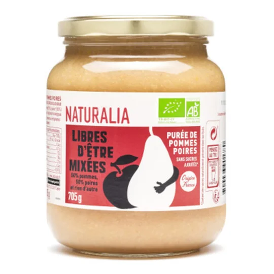 Purée Pommes Poires Bio