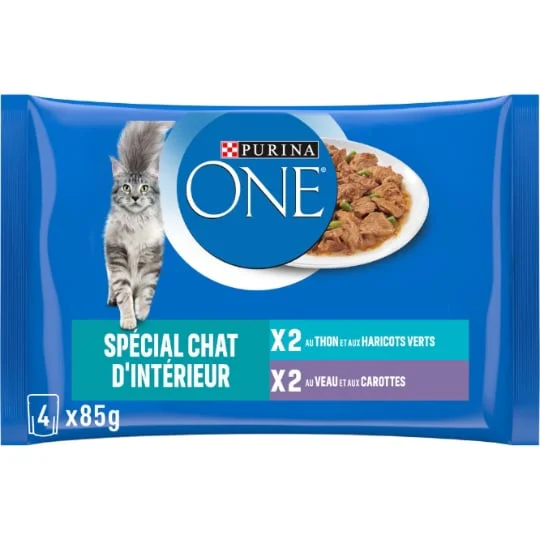 Pâtée pour chat spécial chat d'intérieur
