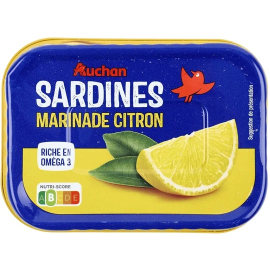 Sardines au citron et basilic sans huile