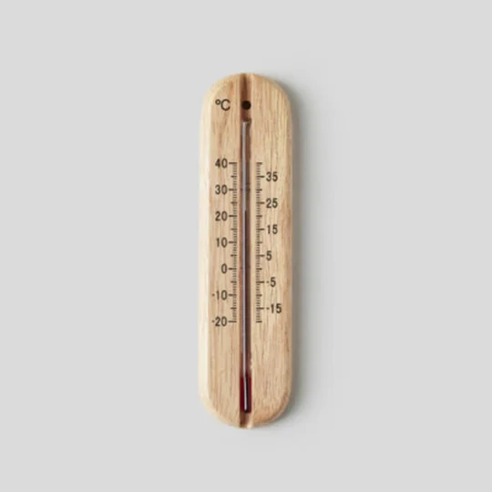 Thermomètre, Intérieur Et Extérieur, Bois