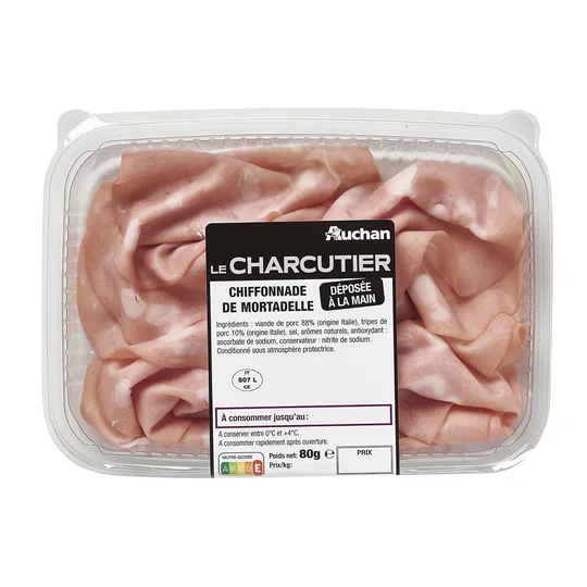 Chiffonnade de mortadelle