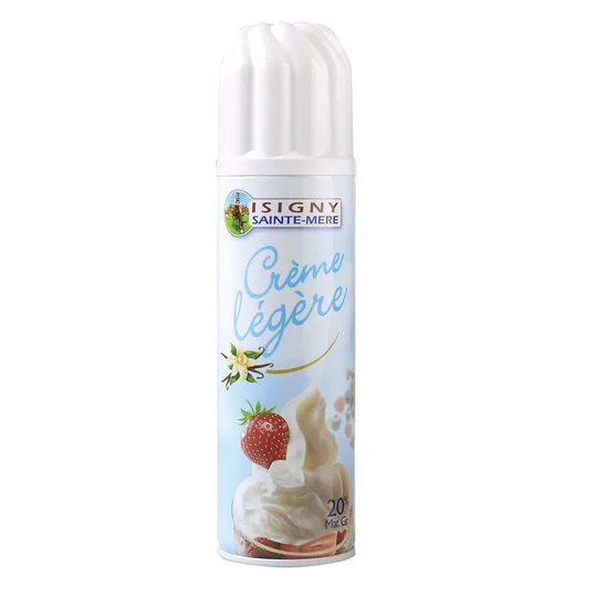 Crème fouettée allégée Isigny 20% MG