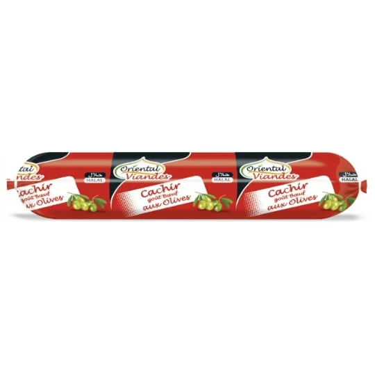 Saucisson goût boeuf olives halal