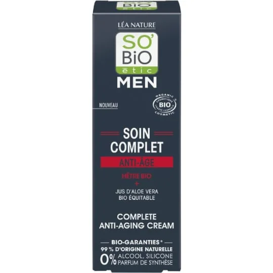 Crème visage étic Men Anti-âge Hêtre