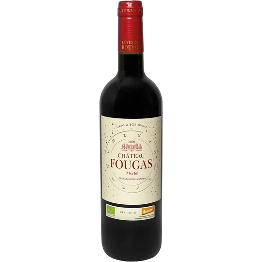 Vin rouge AOP Côtes de Bourg Château Fougas 2020