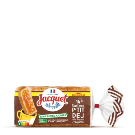 Tartine p'tit déj Pain de mie complet