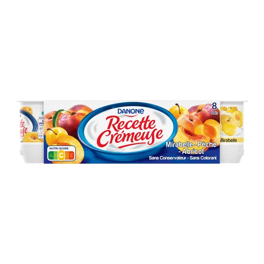 Yaourt aux fruits jaunes