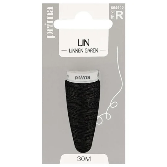 Fil de Lin Noir 30m