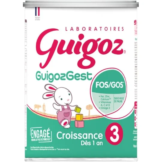 Lait bébé en poudre 3ème âge GuigozGest formule épaissie