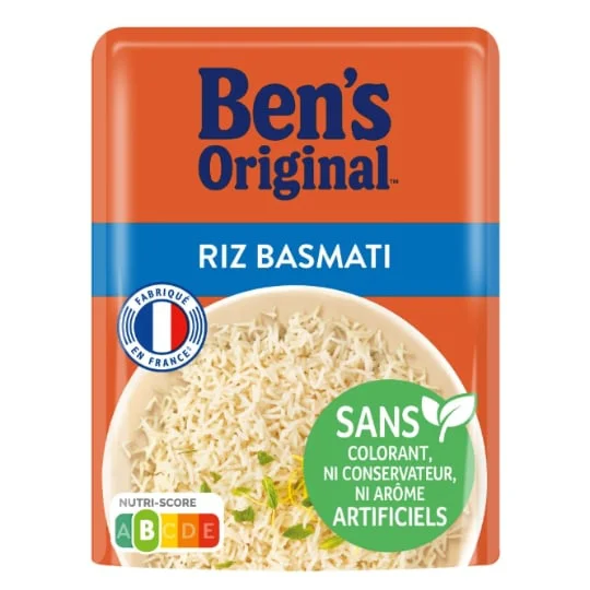 Riz basmati sachet prêt en 2min