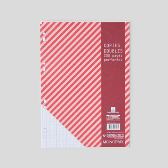 200 Copies Doubles, A4, Grands Carreaux, 80Gr/M²