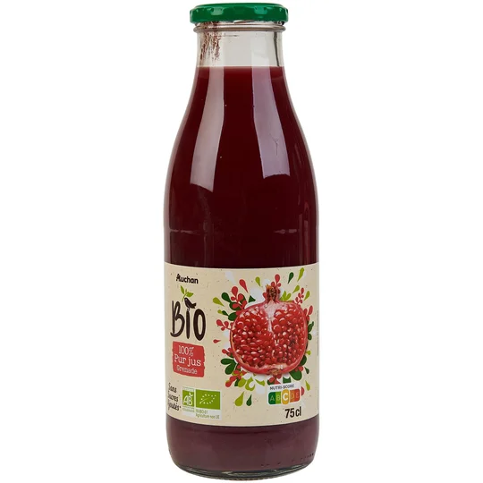 Pur jus de grenade bouteille verre