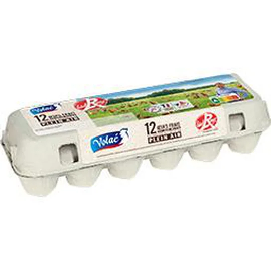 Oeufs frais de poules élevées en plein air Label Rouge