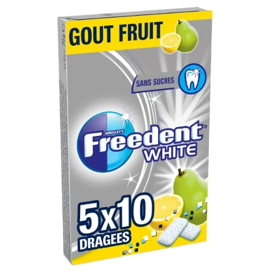 Chewing-gum sans sucres goût Fruits