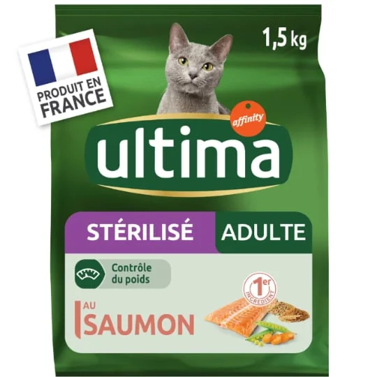 Croquettes pour chat stérilisés au saumon
