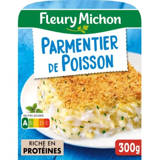 Plat cuisiné parmentier de poisson à la ciboulette