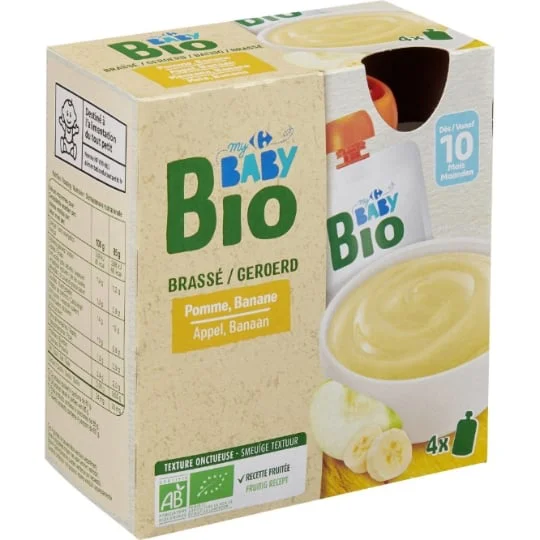 Dessert bébé pomme banane 10 mois