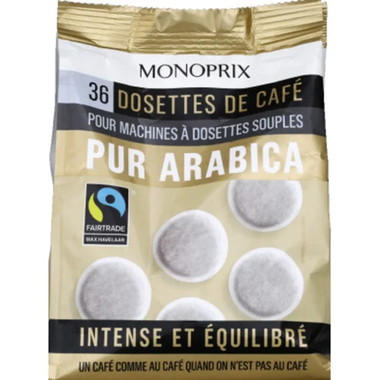 Dosettes de café pur arabica
