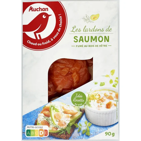 Lardons de saumon fumé