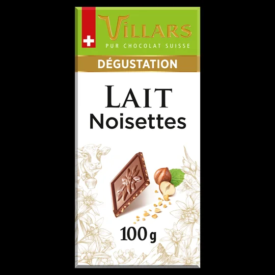 Tablette chocolat Lait noisette