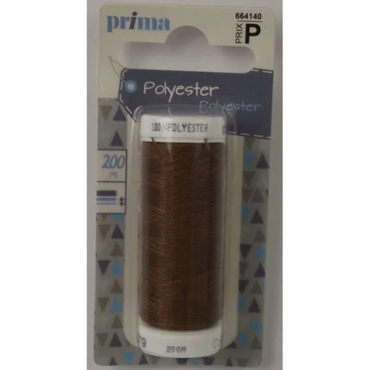 Fil Polyester Marron Moyen 200m
