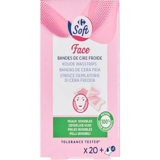 Bande de cire froide visage