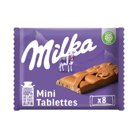 Chocolat au lait Mini Tablettes