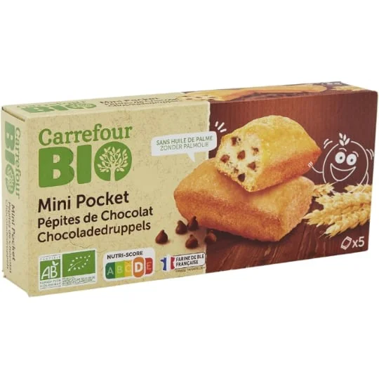 Gâteaux bio mini pépite de chocolat