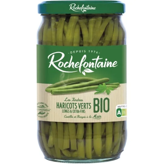 Haricots verts extra-fins cueillis et rangés main Bio