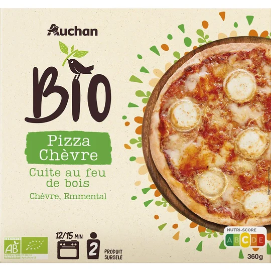 Pizza chèvre cuite au feu de bois