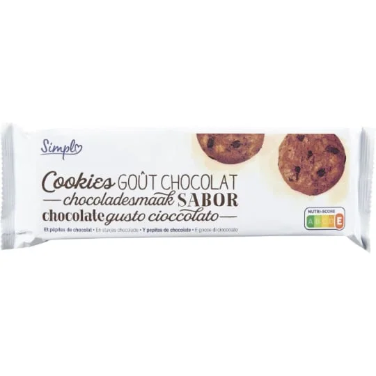 Cookies goût chocolat pépites chocolat