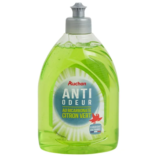 Liquide vaisselle anti-odeur au bicarbonate citron vert