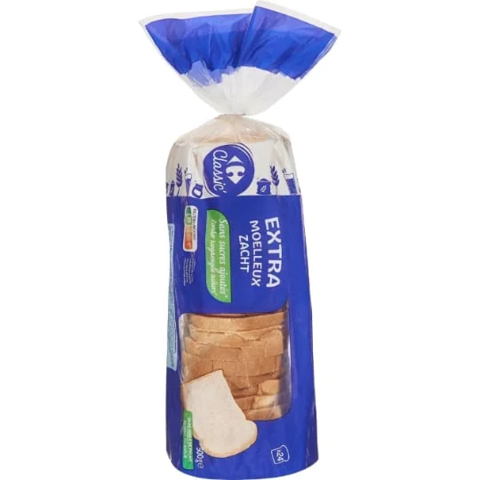 Pain de mie sans sucres ajoutés
