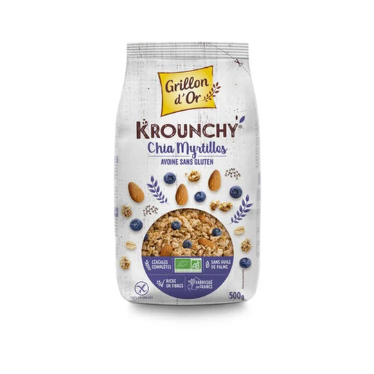 Krounchy Chia & Myrtille Sans Gluten Bio