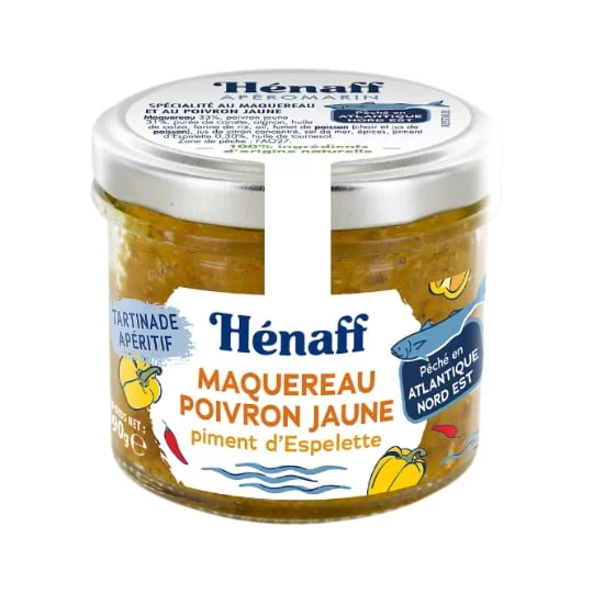 Tartinade Maquereau et poivron jaune