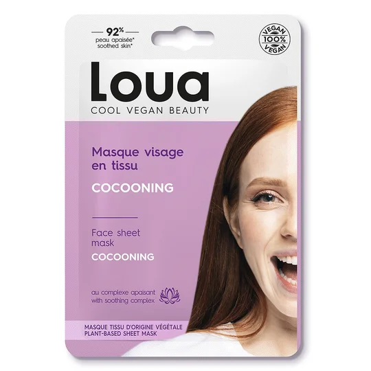 Masque visage en tissus cocooning