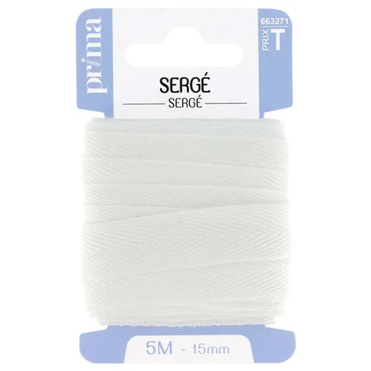Serge Blanc 5m x 15mm