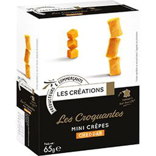 Les Croquantes mini crêpes Cheddar