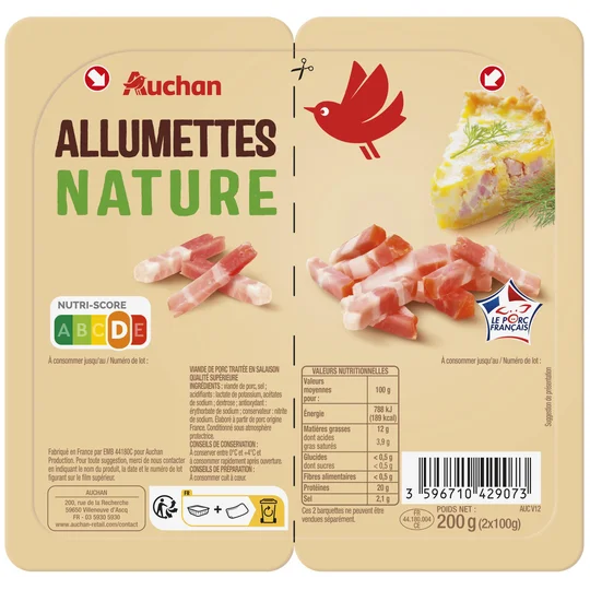 Allumettes nature