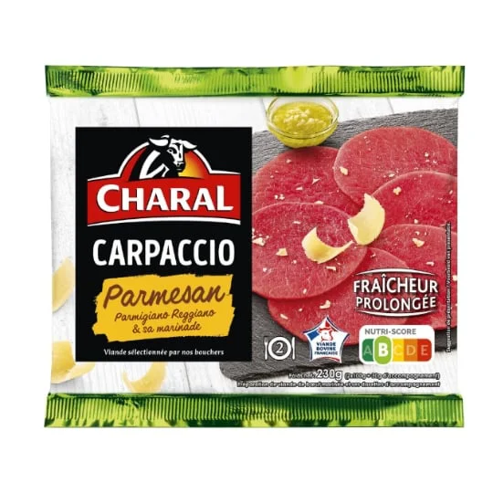 Carpaccio boeuf parmesan et marinade