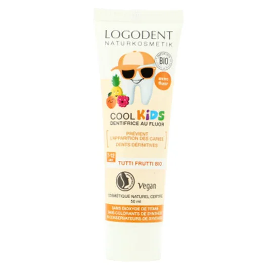 Dentifrice Enfant au fluor Tutti Frutti Bio