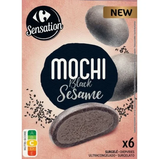 Dessert glacé mochi sésame noir