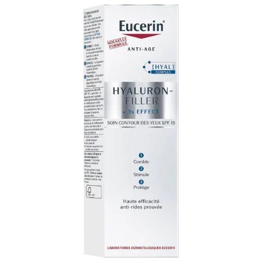 Soin Anti-Âge Anti-Rides Contour Des Yeux Comble Stimule Et Protège Haute Éfficacité Hyaluron-Filler