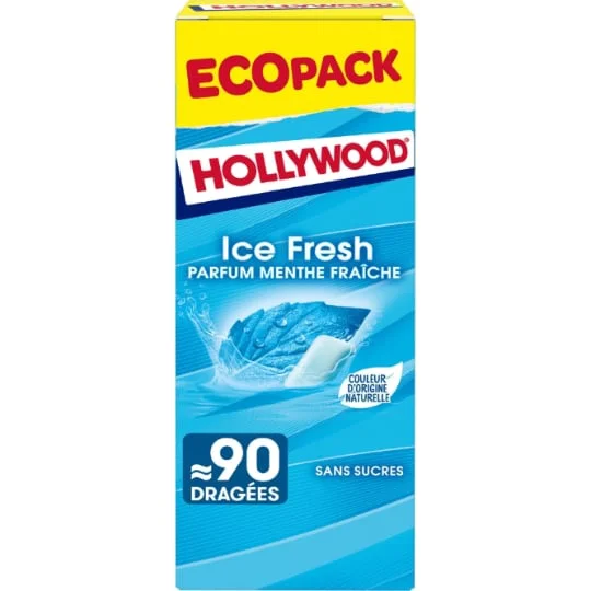 Chewing-gum Ice fresh sans sucres menthe fraîche - x90