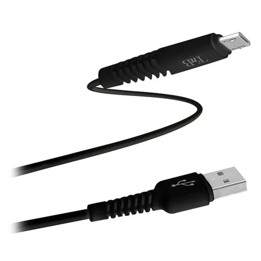Câble Micro Usb 2M Nylon Noir