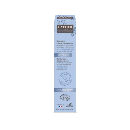 Crème Hydratante Nuit Acide Hyaluronique Pour Peaux Déshydratées Bio Cosmétique & Nature