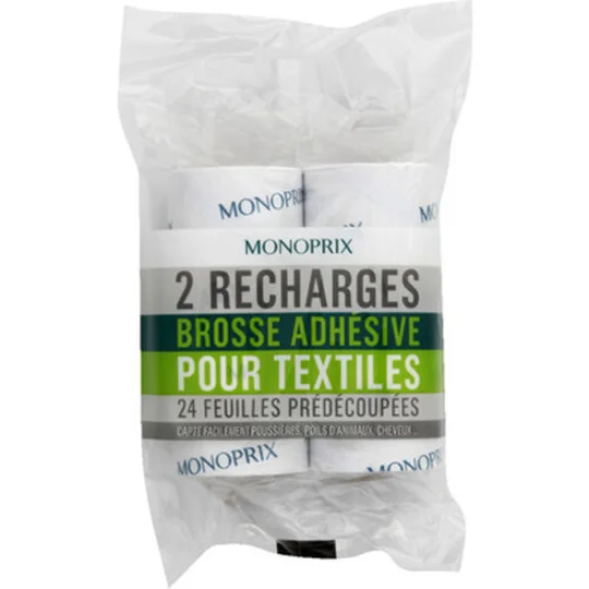 Recharges brosse adhésive pour textiles