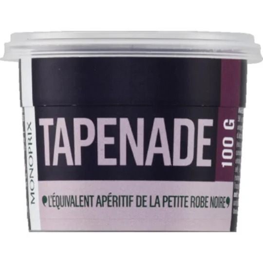 Tapenade, préparation à base d'olives noires, de câpres, d'anchois et d'huile d'olive