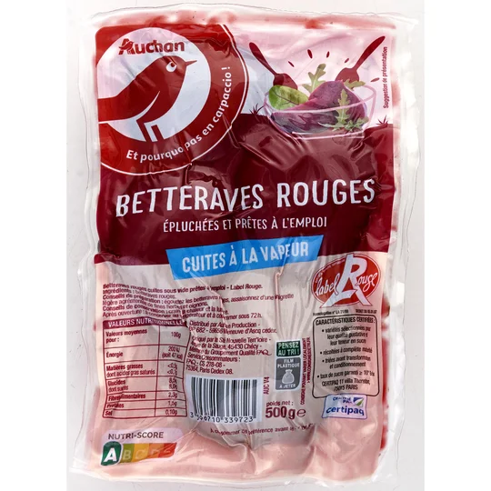 Betteraves cuites label rouge